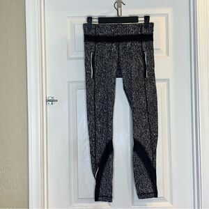 Lululemon Women's Inspire Tight II Luxtreme Heathered Black Leggings Size 4